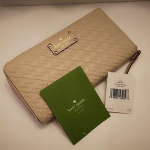 NEW - Kate Spade Penn Place Embossed Neda Wallet